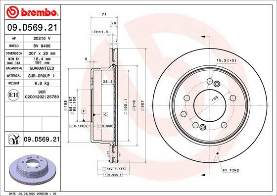 Brzdový kotúč BREMBO