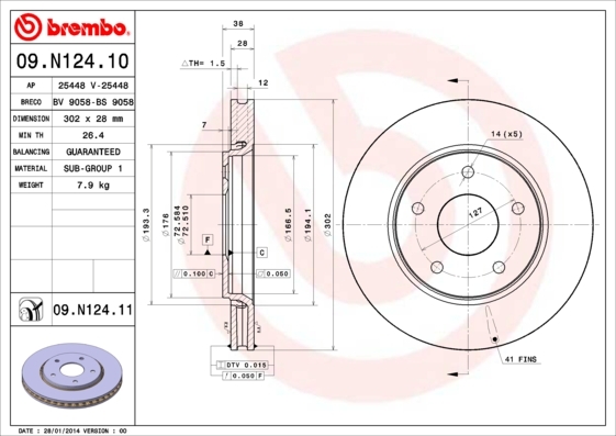 Brzdový kotúč BREMBO