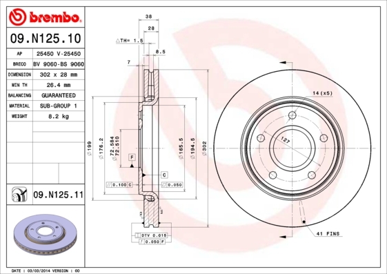 Brzdový kotúč BREMBO