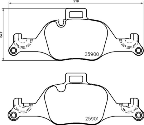 Sada brzdových platničiek kotúčovej brzdy BREMBO