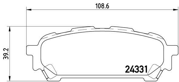 Sada brzdových platničiek kotúčovej brzdy BREMBO