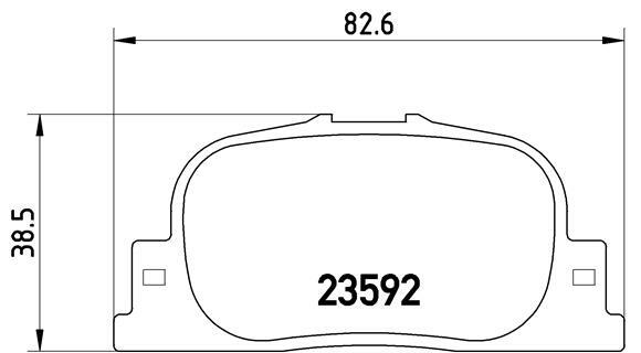 Sada brzdových platničiek kotúčovej brzdy BREMBO