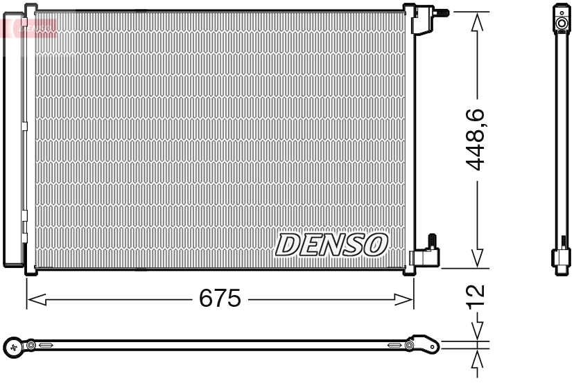 Kondenzátor klimatizácie DENSO