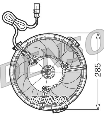 Ventilátor chladenia motora DENSO