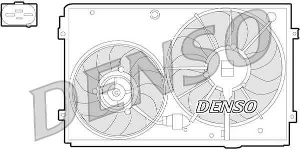 Ventilátor chladenia motora DENSO