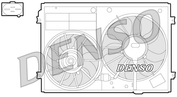 Ventilátor chladenia motora DENSO