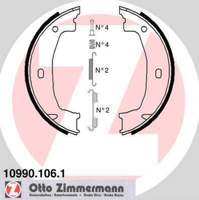 Sada brzd. čeľustí parkov. brzdy ZIMMERMANN