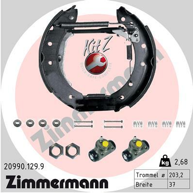 Sada brzdových čeľustí ZIMMERMANN