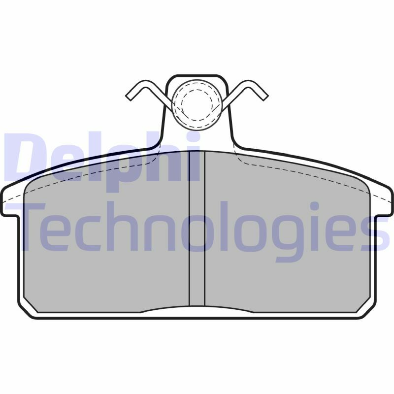 Sada brzdových platničiek kotúčovej brzdy DELPHI