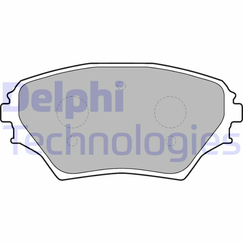 Sada brzdových platničiek kotúčovej brzdy DELPHI