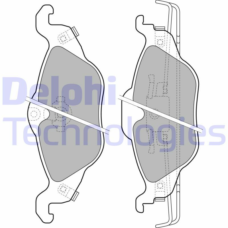 Sada brzdových platničiek kotúčovej brzdy DELPHI