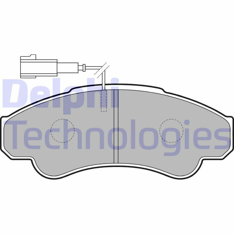 Sada brzdových platničiek kotúčovej brzdy DELPHI