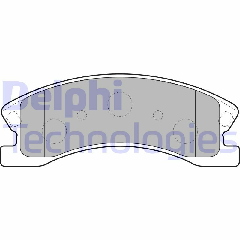 Sada brzdových platničiek kotúčovej brzdy DELPHI