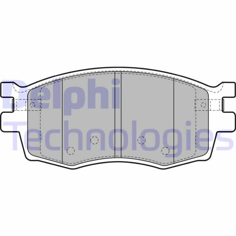 Sada brzdových platničiek kotúčovej brzdy DELPHI