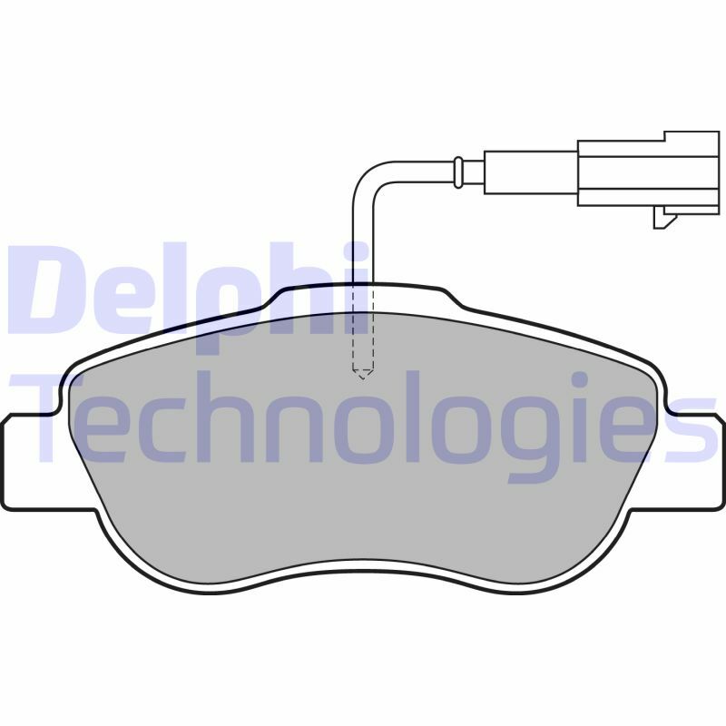 Sada brzdových platničiek kotúčovej brzdy DELPHI