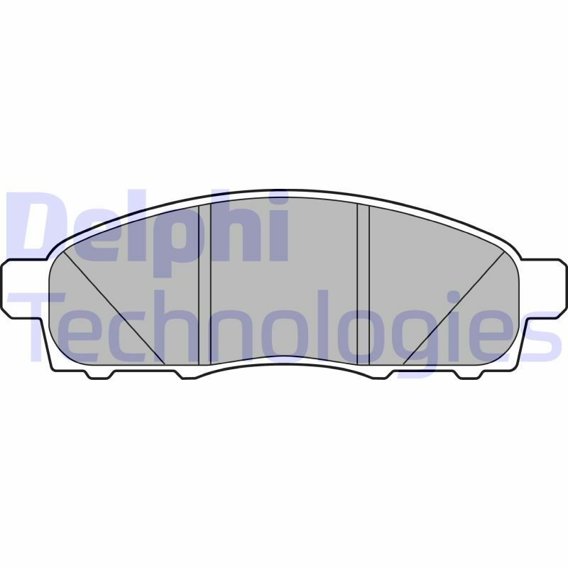 Sada brzdových platničiek kotúčovej brzdy DELPHI