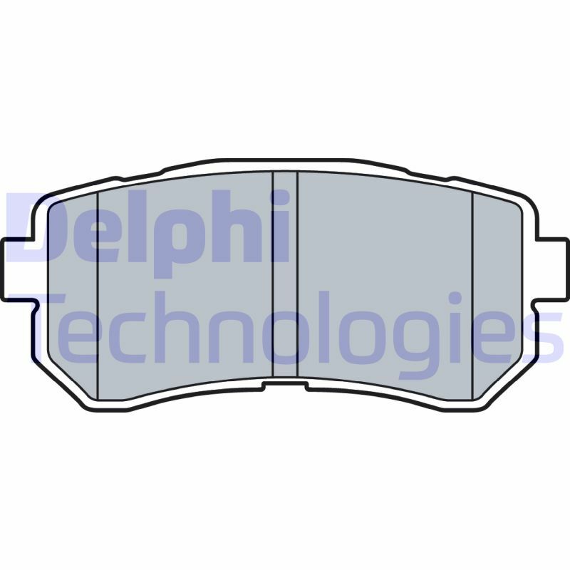 Sada brzdových platničiek kotúčovej brzdy DELPHI