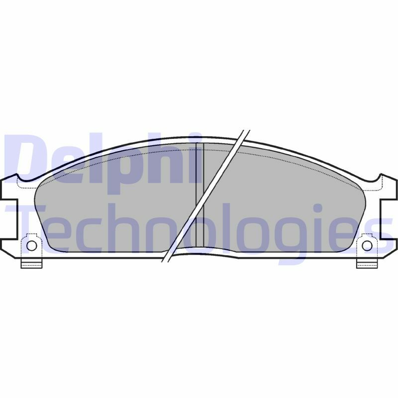 Sada brzdových platničiek kotúčovej brzdy DELPHI