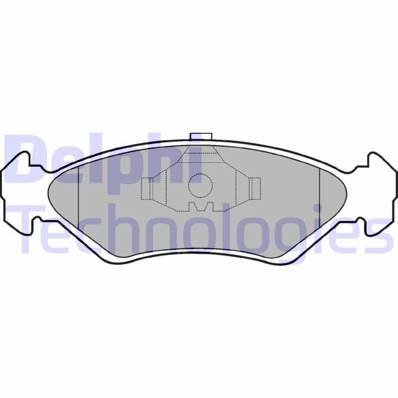 Sada brzdových platničiek kotúčovej brzdy DELPHI
