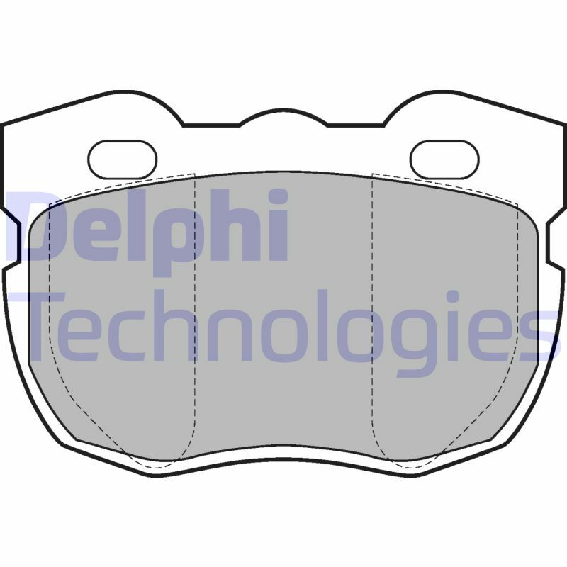 Sada brzdových platničiek kotúčovej brzdy DELPHI
