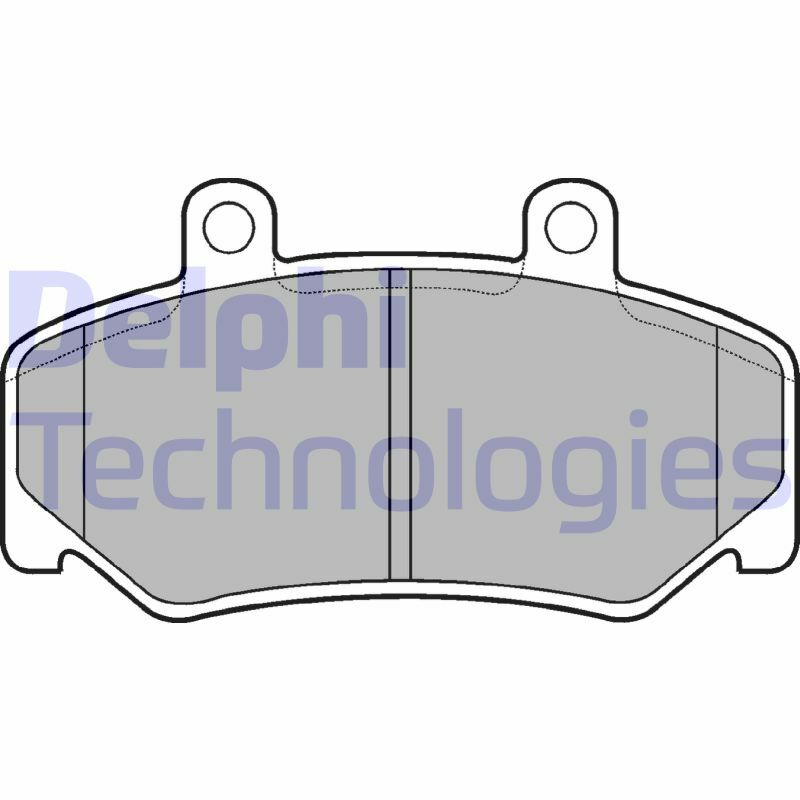Sada brzdových platničiek kotúčovej brzdy DELPHI