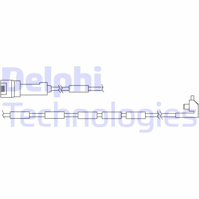 Výstrażný kontakt opotrebenia brzdového oblożenia DELPHI