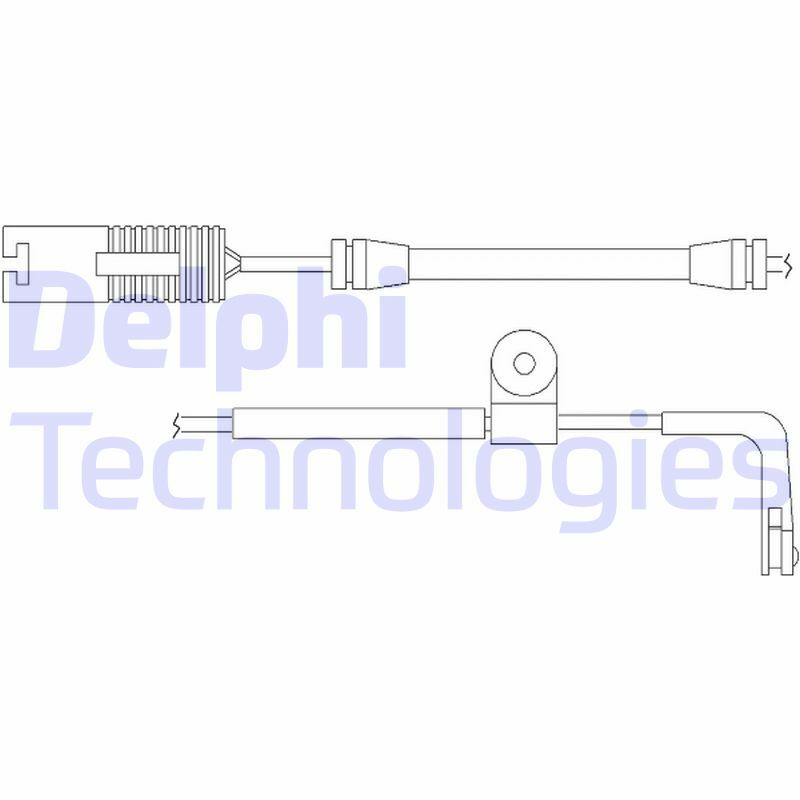 Výstrażný kontakt opotrebenia brzdového oblożenia DELPHI