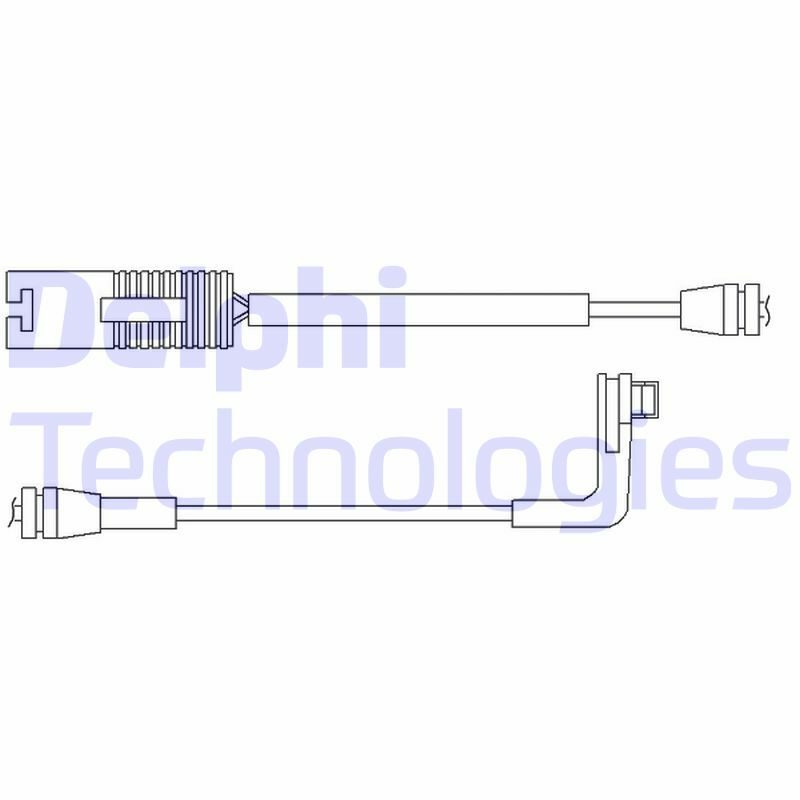 Výstrażný kontakt opotrebenia brzdového oblożenia DELPHI