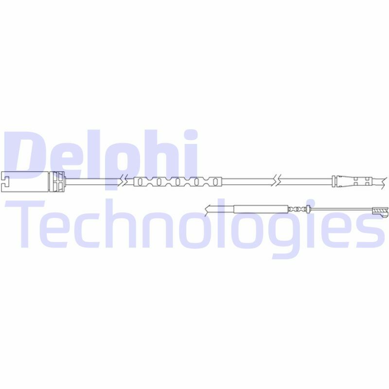 Výstrażný kontakt opotrebenia brzdového oblożenia DELPHI