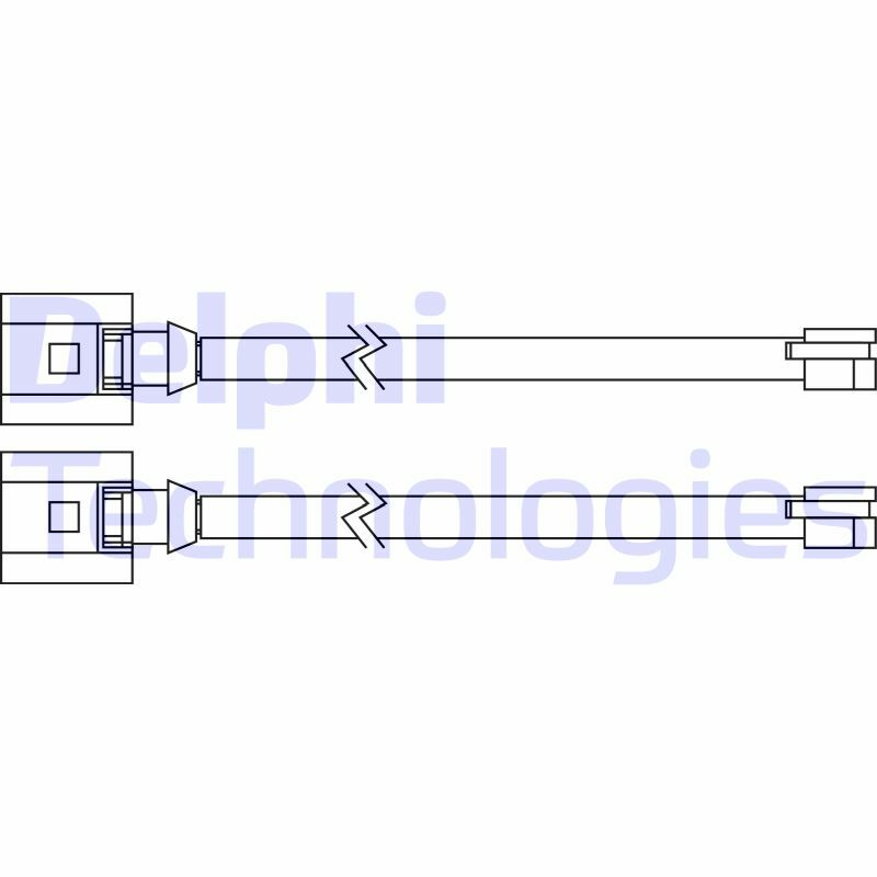 Výstrażný kontakt opotrebenia brzdového oblożenia DELPHI