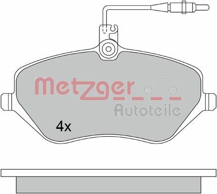 Sada brzdových platničiek kotúčovej brzdy METZGER