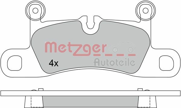 Sada brzdových platničiek kotúčovej brzdy METZGER