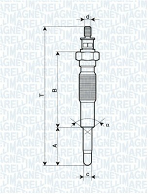 żeraviaca sviečka MAGNETI MARELLI