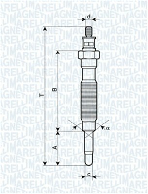 żeraviaca sviečka MAGNETI MARELLI