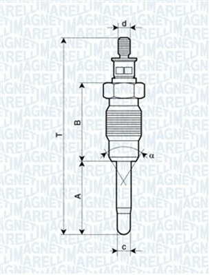 żeraviaca sviečka MAGNETI MARELLI