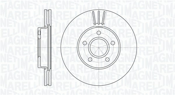 Brzdový kotúč MAGNETI MARELLI