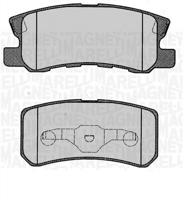 Sada brzdových platničiek kotúčovej brzdy MAGNETI MARELLI