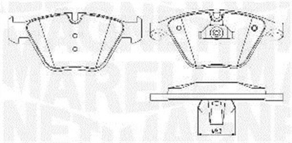 Sada brzdových platničiek kotúčovej brzdy MAGNETI MARELLI
