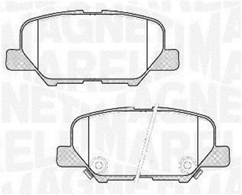 Sada brzdových platničiek kotúčovej brzdy MAGNETI MARELLI