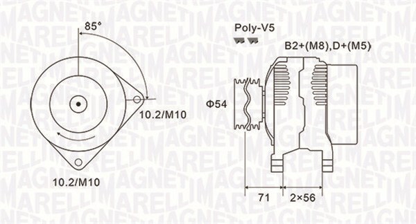 Alternátor MAGNETI MARELLI