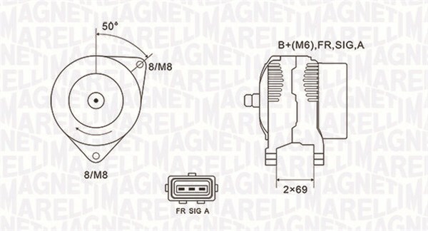 Alternátor MAGNETI MARELLI