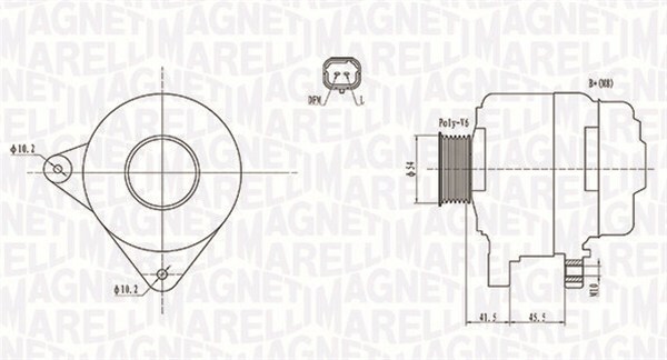 Alternátor MAGNETI MARELLI