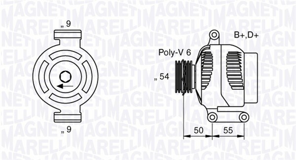 Alternátor MAGNETI MARELLI