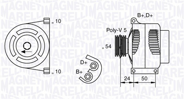 Alternátor MAGNETI MARELLI