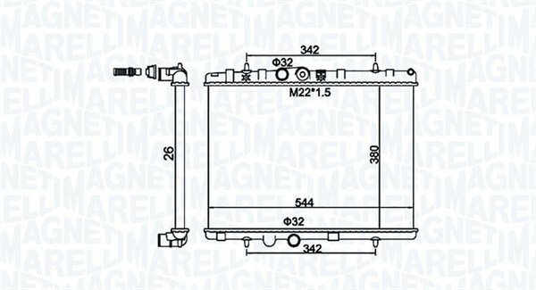 Chladič motora MAGNETI MARELLI