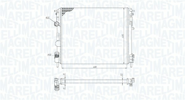 Chladič motora MAGNETI MARELLI