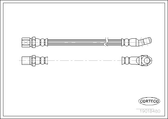 Brzdová hadica CORTECO