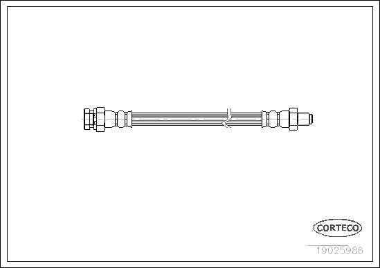 Brzdová hadica CORTECO