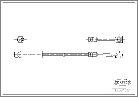 Brzdová hadica CORTECO