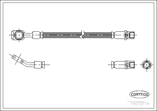 Brzdová hadica CORTECO